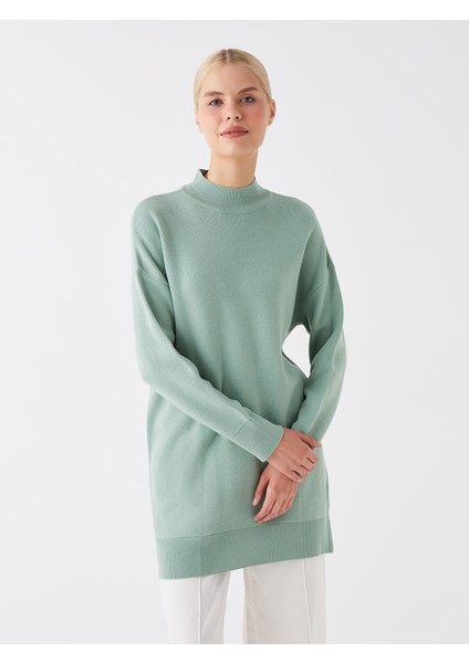 Yeni Sezon Yarım Balıkçı Yaka Oversize Kadın Triko Tunik fiyatları