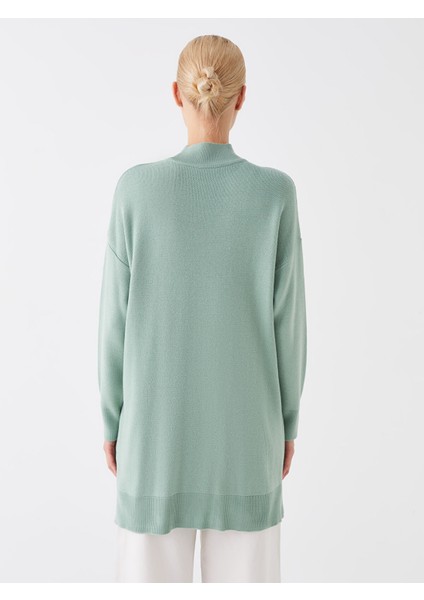 Yeni Sezon Yarım Balıkçı Yaka Oversize Kadın Triko Tunik indirimleri