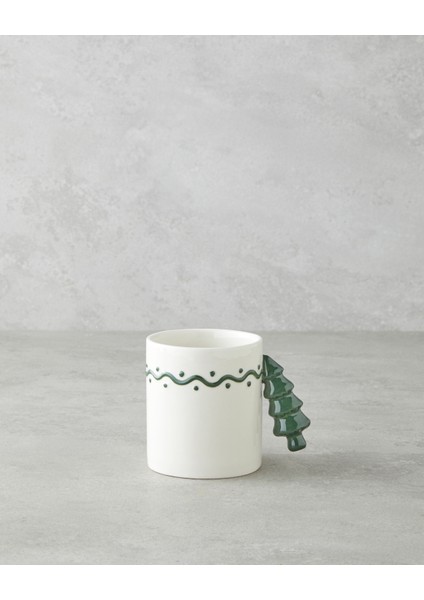 Frosty Tree Stoneware Kupa 330 ml Yeşil
