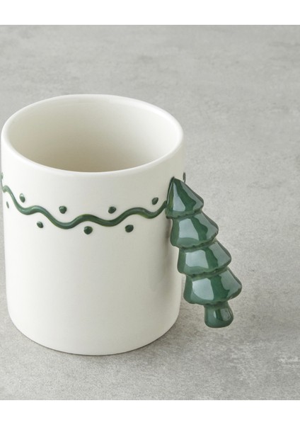 Frosty Tree Stoneware Kupa 330 ml Yeşil fiyatları