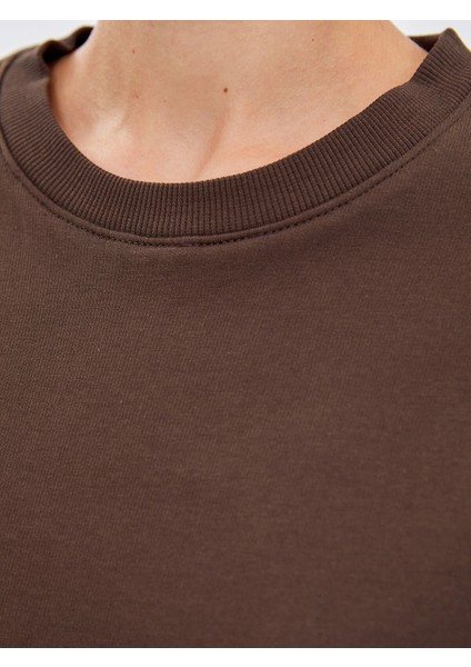 Yeni Sezon Bisiklet Yaka Kadın Sweatshirt Elbise modelleri