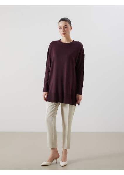 Yeni Sezon Bisiklet Yaka Kadın Triko Tunik modelleri