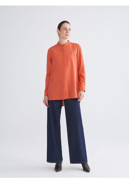 Yeni Sezon Oversize Modal Karışımlı Kadın Gömlek Tunik fiyatları