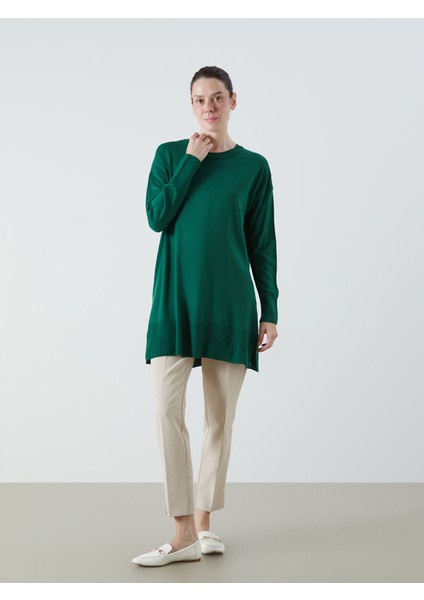 Yeni Sezon Bisiklet Yaka Kadın Triko Tunik indirimleri