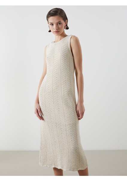 Yeni Sezon Bisiklet Yaka Ajurlu Kadın Triko Elbise fiyatları