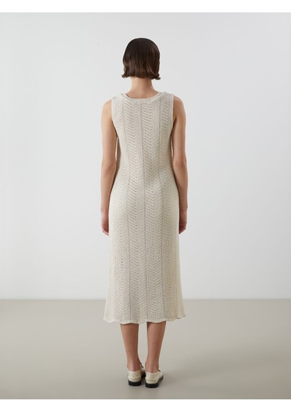 Yeni Sezon Bisiklet Yaka Ajurlu Kadın Triko Elbise fırsatları