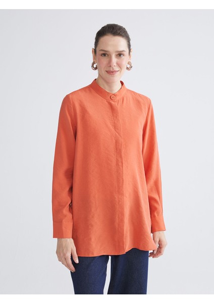 Yeni Sezon Oversize Modal Karışımlı Kadın Gömlek Tunik