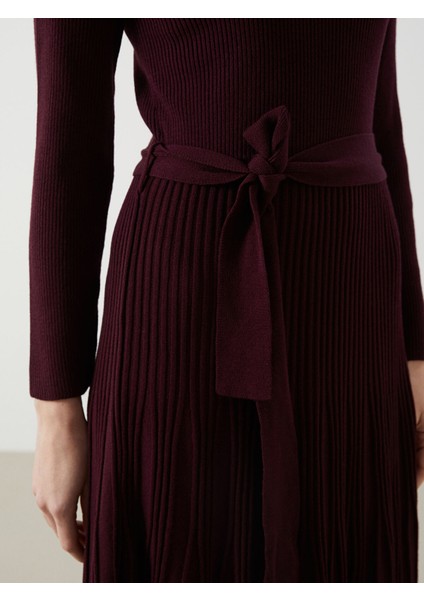 Yeni Sezon Bisiklet Yaka Kadın Triko Elbise modelleri