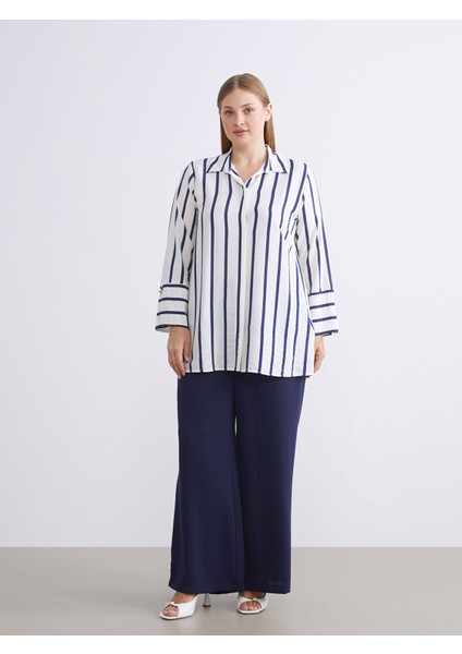 Yeni Sezon Çizgili Kadın Gömlek Tunik fiyatları
