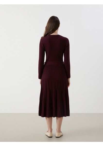 Yeni Sezon Bisiklet Yaka Kadın Triko Elbise fırsatları