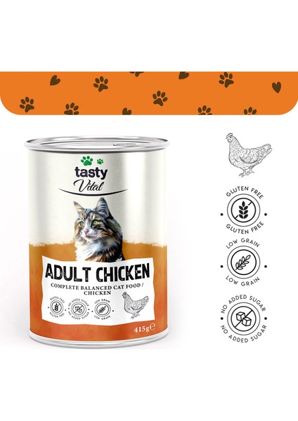 Tavuklu Yetişkin Kedi Konserve 415 gr fiyatları