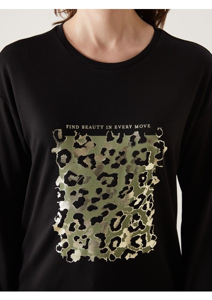 Yeni Sezon Bisiklet Yaka Baskılı Kadın Tunik modelleri