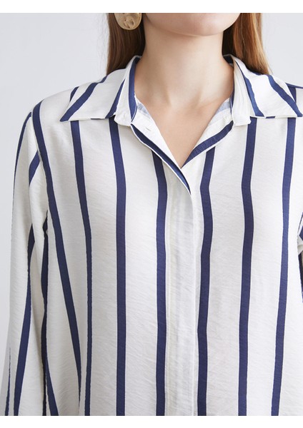 Yeni Sezon Çizgili Kadın Gömlek Tunik fırsatları