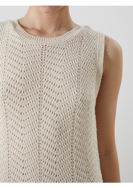 Yeni Sezon Bisiklet Yaka Ajurlu Kadın Triko Elbise modelleri