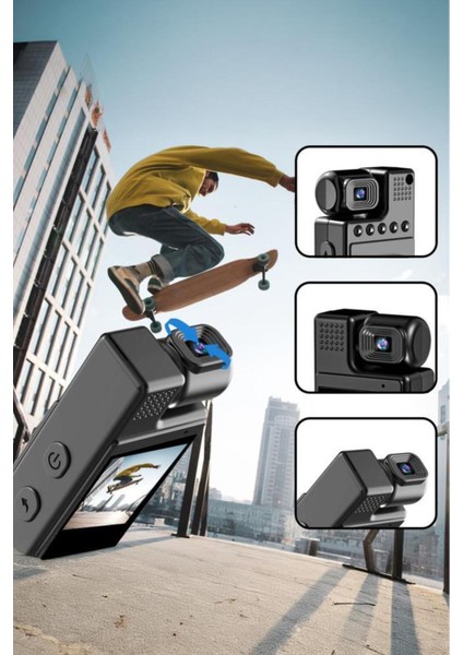 BT19 180 Derece Vücut Kamerası Wifi Gece Görüslü Aksiyon Kamerası modelleri