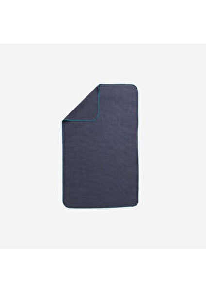 Nabaiji Fitilli Mikrofiber Havlu L Boyut 80 x 130 cm Dokuma Lacivert Renk