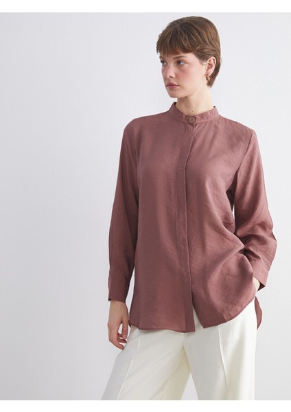 Yeni Sezon Oversize Modal Karışımlı Kadın Gömlek Tunik