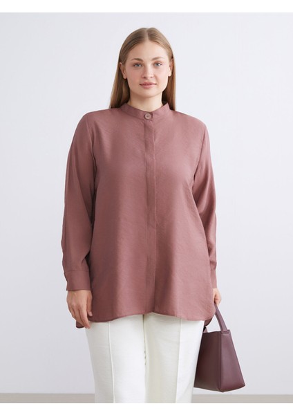 Yeni Sezon Oversize Modal Karışımlı Kadın Gömlek Tunik modelleri