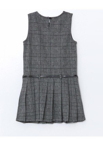 Yeni Sezon Bisiklet Yaka Ekose Kız Çocuk Elbise fiyatları