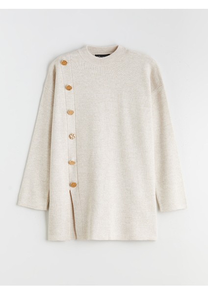 Yeni Sezon Bisiklet Yaka Kadın Triko Tunik indirimleri