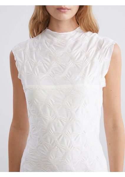 Yeni Sezon Dik Yaka Desenli Elbise modelleri