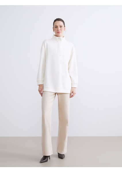 Yeni Sezon Dik Yaka Kadın Sweatshirt Tunik fiyatları