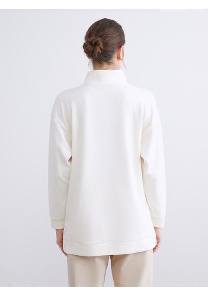 Yeni Sezon Dik Yaka Kadın Sweatshirt Tunik fırsatları