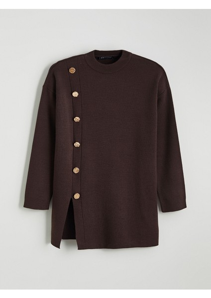 Yeni Sezon Bisiklet Yaka Kadın Triko Tunik indirimleri