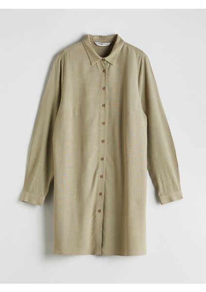 Yeni Sezon Keten Karışımlı Kadın Gömlek Tunik indirimleri