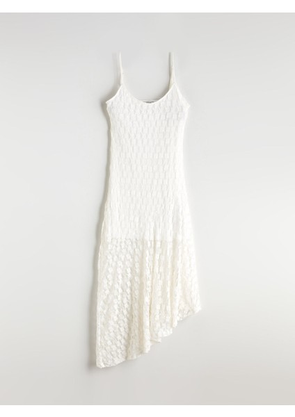 Yeni Sezon U Yaka Askılı Dantelli Elbise indirimleri