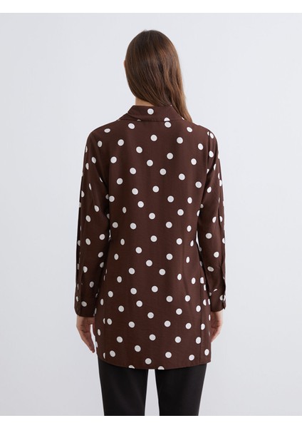 Yeni Sezon Puantiyeli Kadın Gömlek Tunik fırsatları