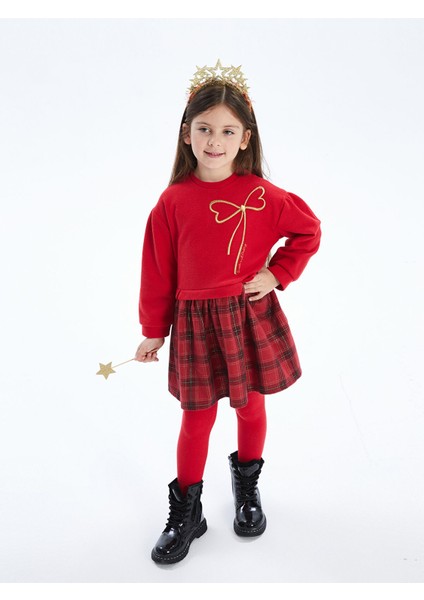 Yeni Sezon Bisiklet Yaka Kız Çocuk Elbise fiyatları