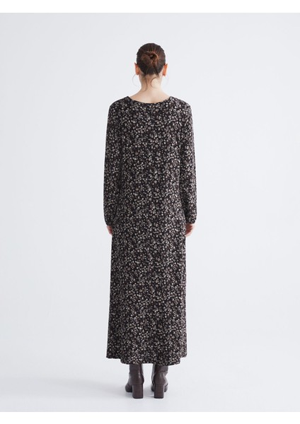 Yeni Sezon Bisiklet Yaka Desenli Elbise fırsatları