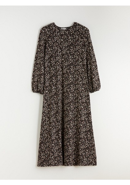 Yeni Sezon Bisiklet Yaka Desenli Elbise indirimleri