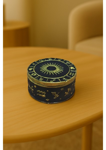 Astroloji Sembollü Kapaklı Soya Wax Mum – 4 Farklı Varyasyon | Döküm Seramik Tozu fırsatları