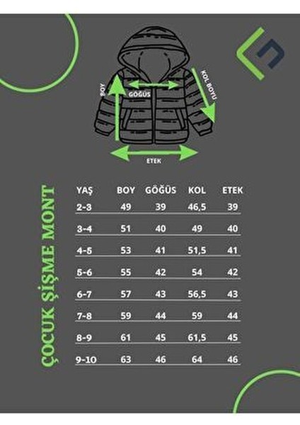 Kız Çocuk Polarlı Kapüşonlu Kışlık Şişme Mont Şeker Desenli Kalın Polyester fırsatları