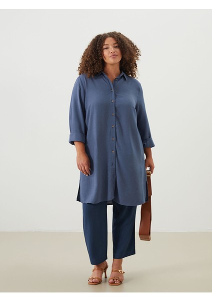 Yeni Sezon Keten Karışımlı Kadın Gömlek Tunik fiyatları