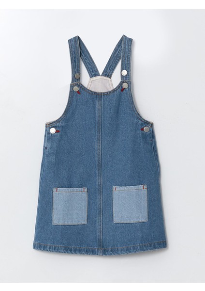 Yeni Sezon Cepli Kız Çocuk Jean Elbise modelleri