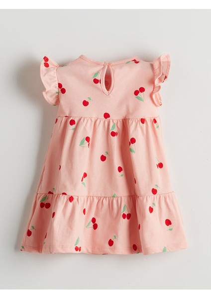 Yeni Sezon Kiraz Baskılı Kız Bebek Elbise fiyatları
