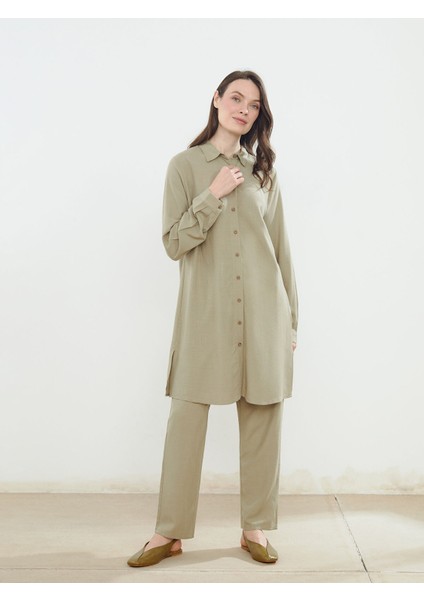 Yeni Sezon Keten Karışımlı Kadın Gömlek Tunik fiyatları