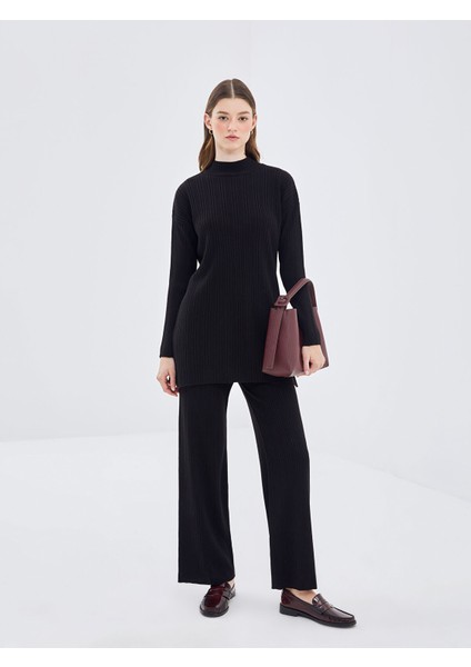 Yeni Sezon Dik Yaka Kadın Triko Tunik modelleri