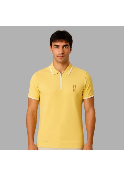 Kişiye Özel Nakışlı Kısa Kollu Ribana Yaka Likralı Premium Soft Sarı Tişört 2xl fiyatları