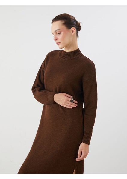 Yeni Sezon Yarım Balıkçı Yaka Kadın Triko Elbise fiyatları