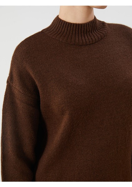 Yeni Sezon Yarım Balıkçı Yaka Kadın Triko Elbise modelleri