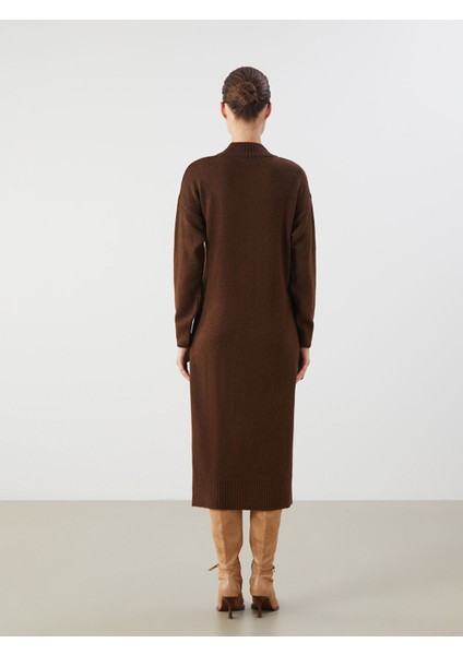 Yeni Sezon Yarım Balıkçı Yaka Kadın Triko Elbise fırsatları