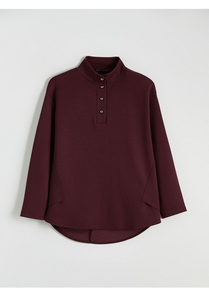 Yeni Sezon Dik Yaka Oversize Kadın Tunik