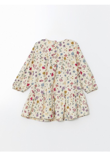 Yeni Sezon Bisiklet Yaka Kız Çocuk Çiçekli Kadife Elbise fiyatları
