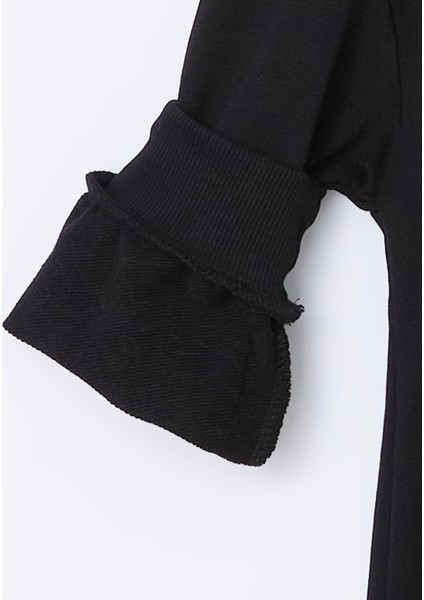 Yeni Sezon Kapüşonlu Baskılı Uzun Kollu Kız Çocuk Elbise fiyatları