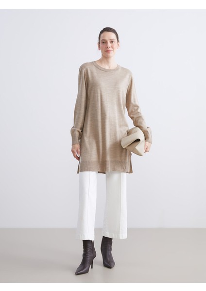 Yeni Sezon Bisiklet Yaka Kadın Triko Tunik fiyatları