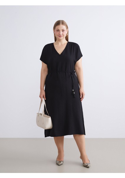 Yeni Sezon V Yaka A Kesim Elbise